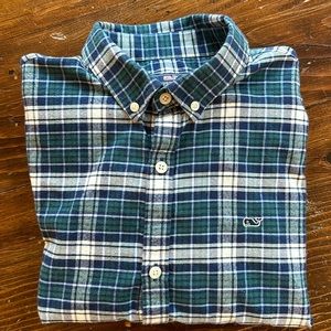 Vineyard vines Flannel Plaid Shirt. Boys XL (18)